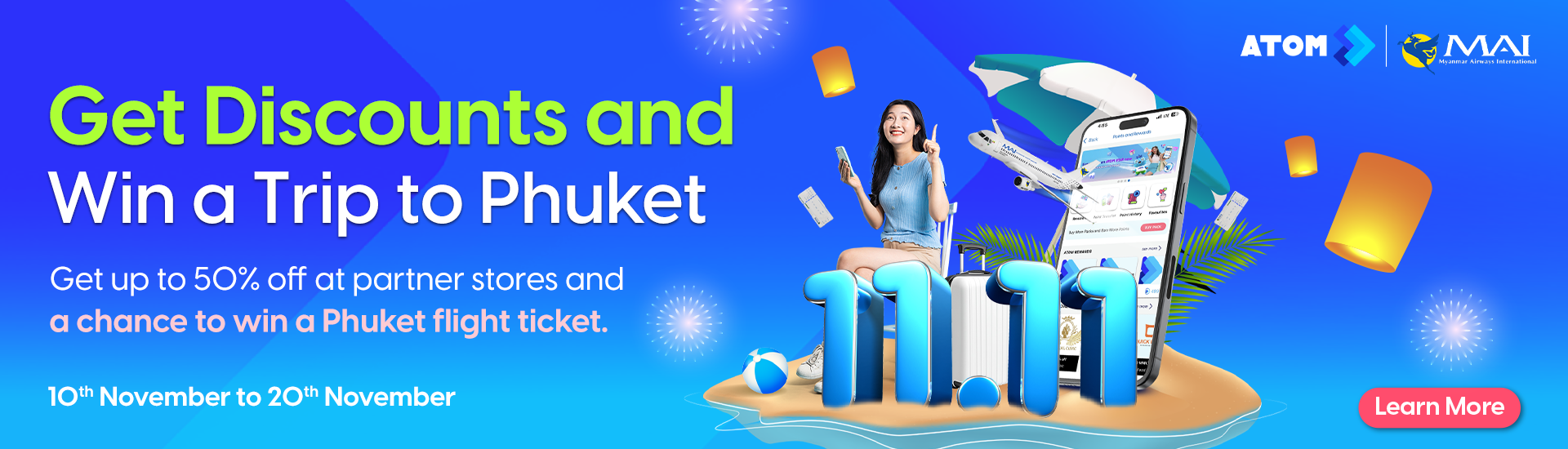 ATOM STAR 11.11 Rewards Rush Campaign