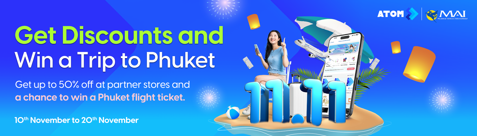 ATOM STAR 11.11 Rewards Rush Campaign