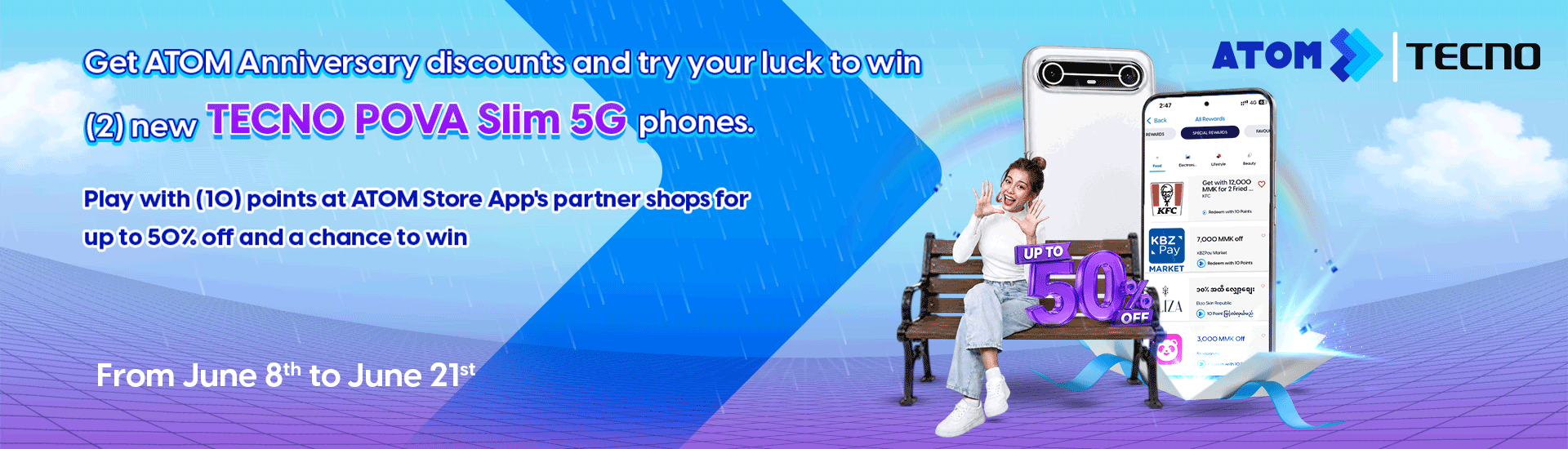Celebrate & Win with ATOM Rewards